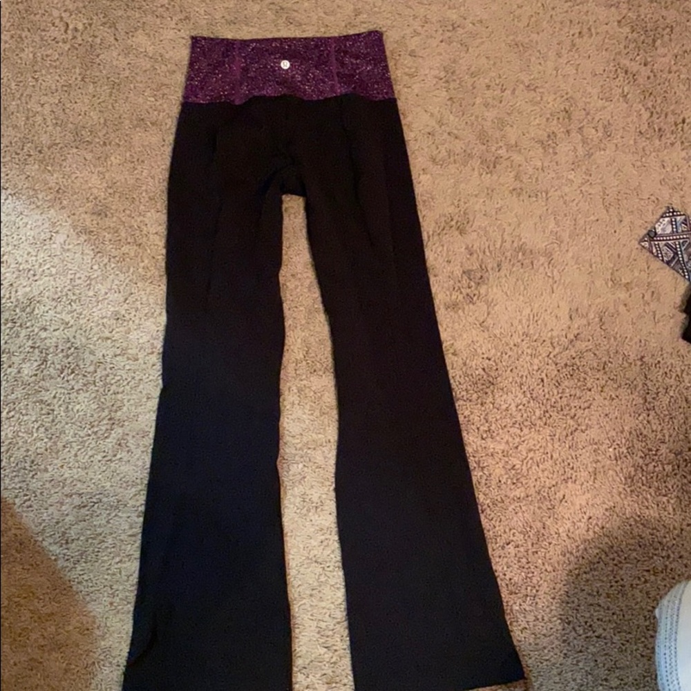 lulu flared leggings